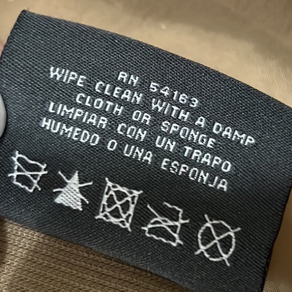 Kenneth Cole Reaction Faux Leather Moto Jacket in Honey, Size Large - Picture 16 of 17